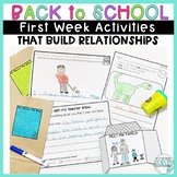 Back to School First Week Activities that Build Relationships