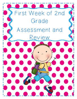 Preview of Back to School First Week of 2nd Grade Review/Assessment