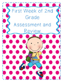 Back to School First Week of 2nd Grade Review/Assessment