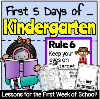 Preview of Back to School | First Week of Kindergarten | Lesson Plans