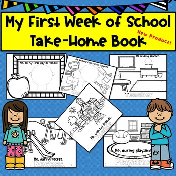 Preview of Editable Back-to-School, First Week of School Book/Packet Pre-K to First Grade