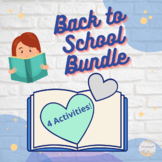 BOY/Back to School/First Week of School Bundle! (Editable/