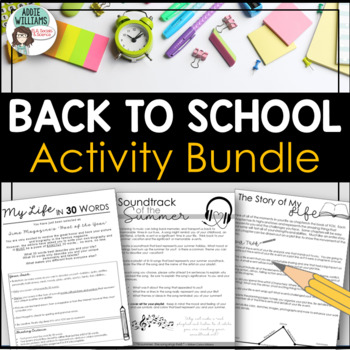 Preview of Back to School / First Week of School - "Get to Know You" Activities