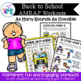 Back to School Fitness AMRAP for PE & Brain Breaks