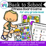 Back to School Fitness Game Board -PE, Brain Breaks & Acti