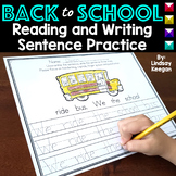 Back to School Sentence Writing Practice - Fix it! Read it