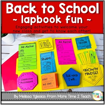 Back to School {Flap Books Fun} by More Time 2 Teach | TpT