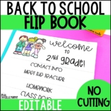 Back to School Flip Book EDITABLE