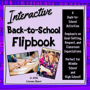 Preview of BACK TO SCHOOL: Interactive Flip Book To Plan a Successful Year