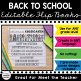 Back to School Flip Book - No Cutting  -  Any Grade Level 