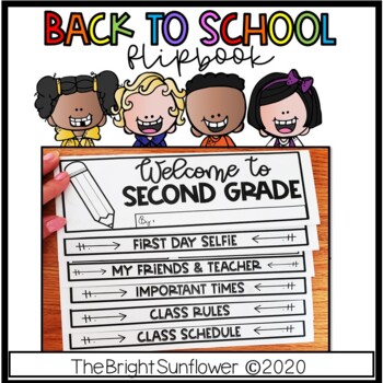 Preview of Back to School Flip-Book in English & Spanish BUNDLE