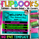 Back to School Flip book | Meet the Teacher | Editable No Cut Flipbook