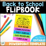 Back to School Flipbook Editable Template for Open House o