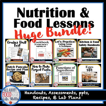 Preview of Food, Nutrition, and Culinary Skills Mega Bundle for FACS & FCS Educators