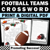 Autumn Football Crossword Puzzle Geography Map Skills Work