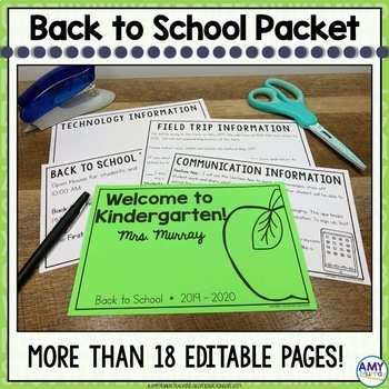Back to School Forms Bundle by Amy Murray - Teaching Exceptional Kinders
