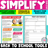 Back to School Forms Checklists and Printables