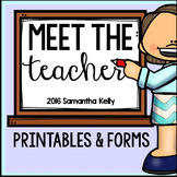 Back to School Forms and Printables for Meet the Teacher