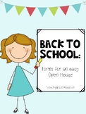 Back to School: Forms for an easy Open House