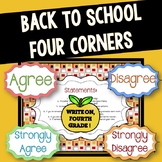 Back to School Activity: Four Corners