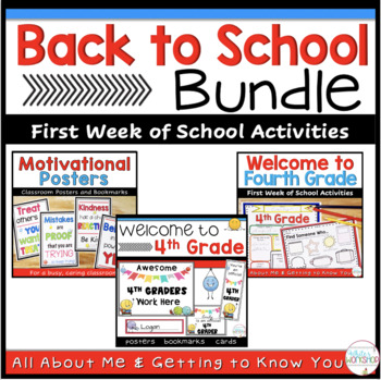 Back to School Fourth Grade Bundle by White's Workshop | TpT