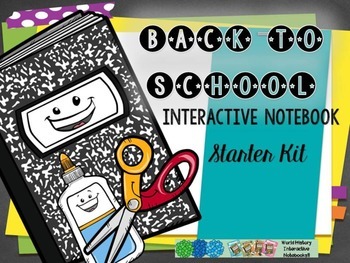 Preview of Back to School Freebie! Interactive Notebook Starter Kit