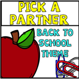 Back to School Freebie Pick a Partner