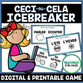 Preview of Back-to-School French Icebreaker | Digital and Printable Game