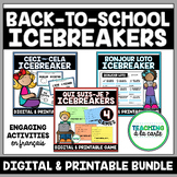 Back-to-School French Icebreakers BUNDLE | Digital and Pri