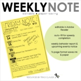 Weekly Newsletter Template - Parent Communication - Editable