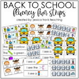 Back to School Fun Fluency Strips