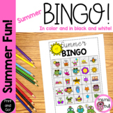 Back to School Fun Summer Bingo | 60 Unique Bingo Cards | 
