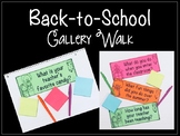 Back-to-School Gallery Walk