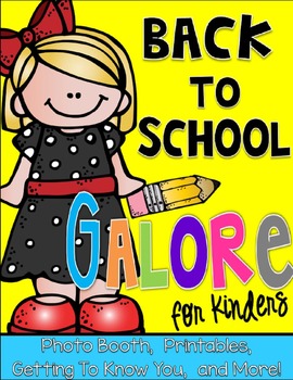Preview of Back to School Galore for Kinders: Photo Booth, Getting to Know You, and More!