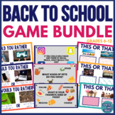 Back to School Game Bundle - Four Corners, This or That, W