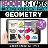 Back to School Geometry Puzzle Boom Cards Grade 5