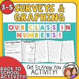 Back to School Get To Know You Activity - Surveys and Grap
