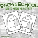 Back to School: Get to Know Me Backpack