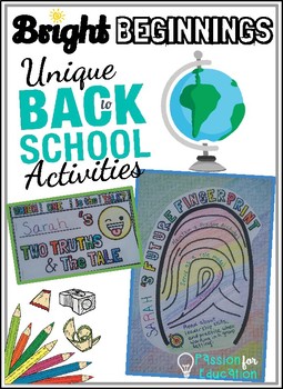 Back to School ~ Get to Know You Activities ~ Team Building Activities!