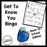 Back to School Get to Know You Bingo! (Find Someone Who!)