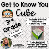 Back to School | Get to Know You Cube | 3rd Grade | With D