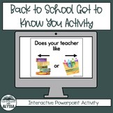 Back to School Get to Know You Interactive Activity-PowerPoint