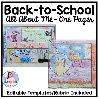 Preview of Back-to-School (Get-to-Know-You) One Pagers