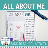 Back-to-School Get to know Me Phone App Activity | FREE
