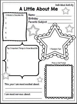 Back to School Activity Pack - Community Building by Created by Kelly Ann