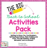 Back to School:  Beginning of the Year Activities Pack