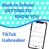 Back to School | Getting to Know You Activity - Tik Tok Ce