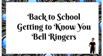 Preview of Back to School - Getting to Know You Bell Ringers