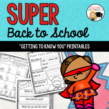 Preview of Back to School Superhero Printables