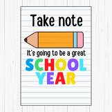 Back to School Gift Tag for Students - Take Note, It's Goi